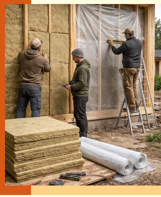 Утепление каркасного дома в Солнечногорске под ключ с гарантией качества