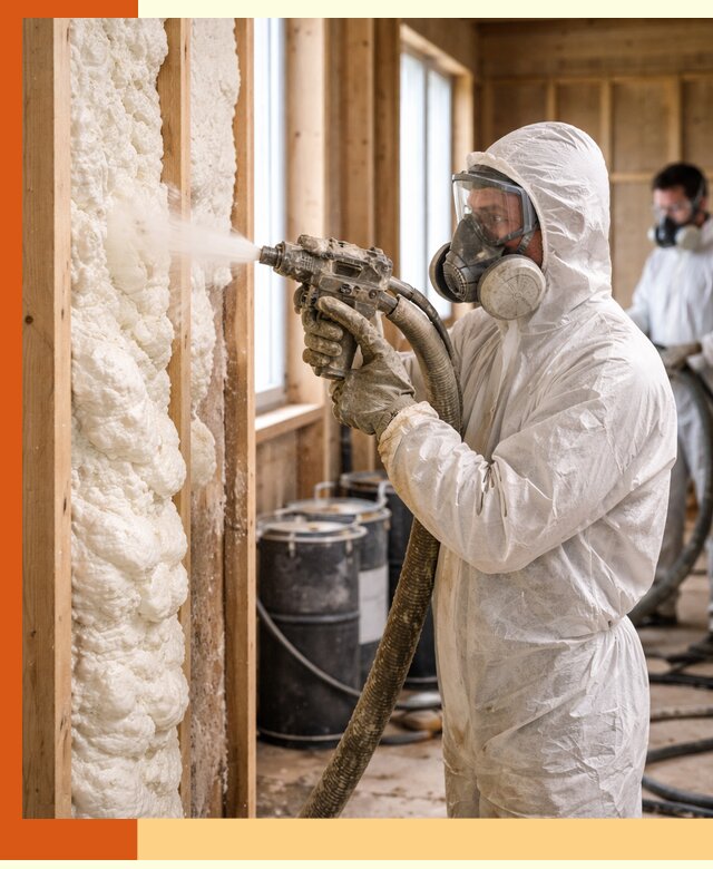Утепление каркасного дома пенополиуретаном в Солнечногорске