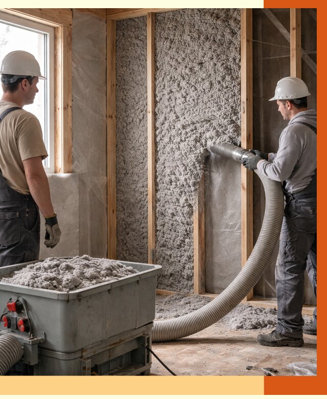 Утепление каркасного дома эковатой в Солнечногорске от 1873 руб. | ТепломастерСлн