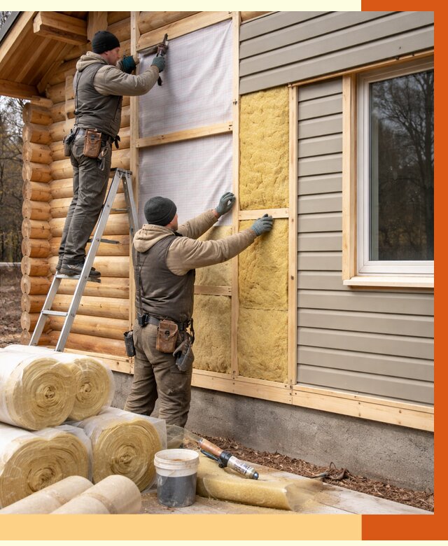 Утепление деревянного дома в Солнечногорске от 6453 руб./м2 — заказать работы | ТепломастерСлн
