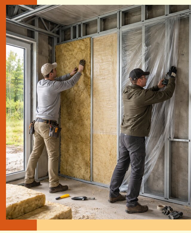 Утепление дома из ЛСТК в Солнечногорске с гарантией качества и эффективности