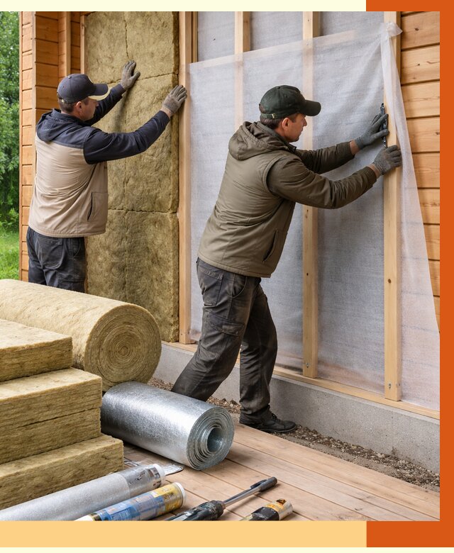 Утепление дома из двойного бруса в Солнечногорске от 4996 руб./м² — ТепломастерСлн под ключ