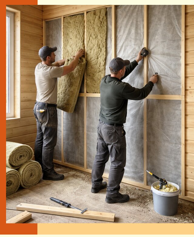 Утепление дома из минибруса в Солнечногорске: комплексные теплоизоляционные работы