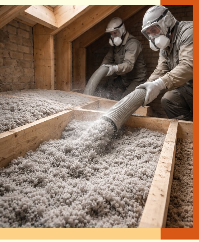 Утепление коттеджа эковатой в Солнечногорске от 2602 руб./м² — комплексная задувка и монтаж | ТепломастерСлн