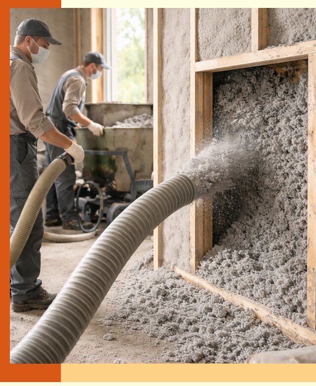 Утепление коттеджа эковатой в Солнечногорске с гарантией качества