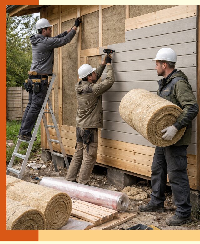 Утепление бани снаружи в Солнечногорске профессионально и надежно