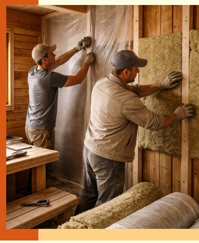 Утепление бани изнутри в Солнечногорске качественно и недорого