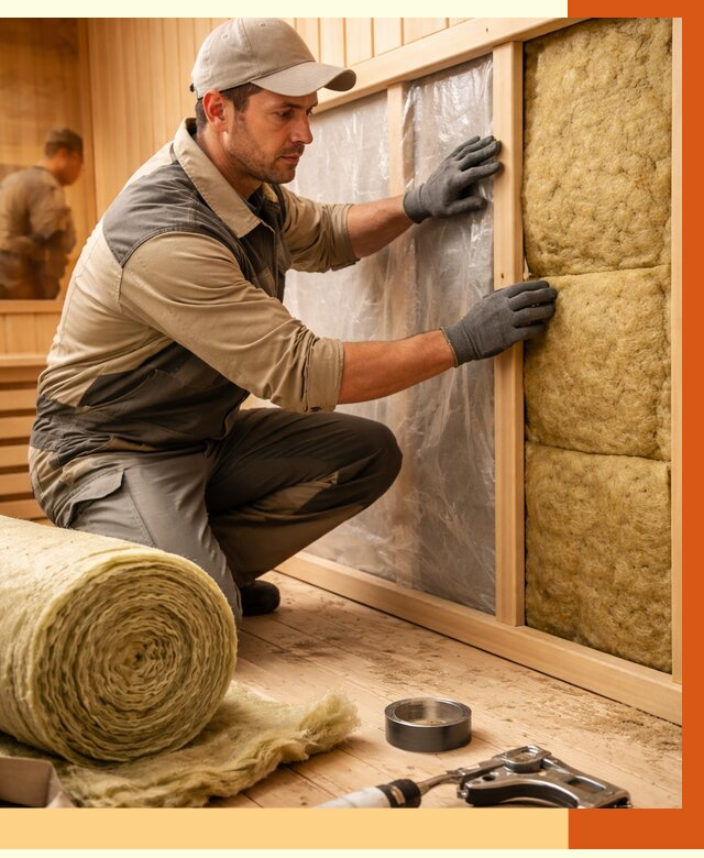 Утепление сауны изнутри в Солнечногорске от 6765 руб. за м2 | ППУ, под ключ — ТепломастерСлн