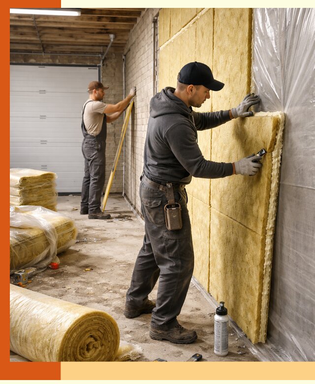 Утепление гаража под ключ в Солнечногорске — все виды теплоизоляции