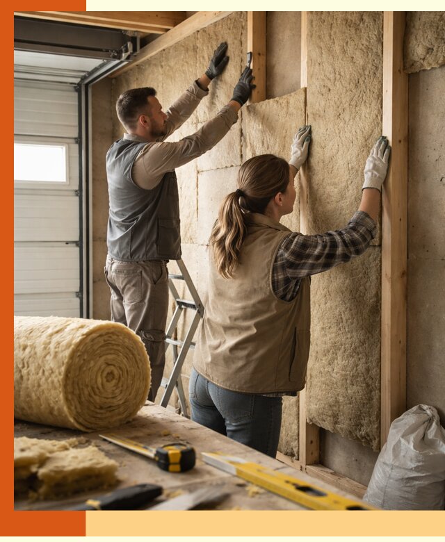 Утепление гаража изнутри в Солнечногорске: быстро и надежно