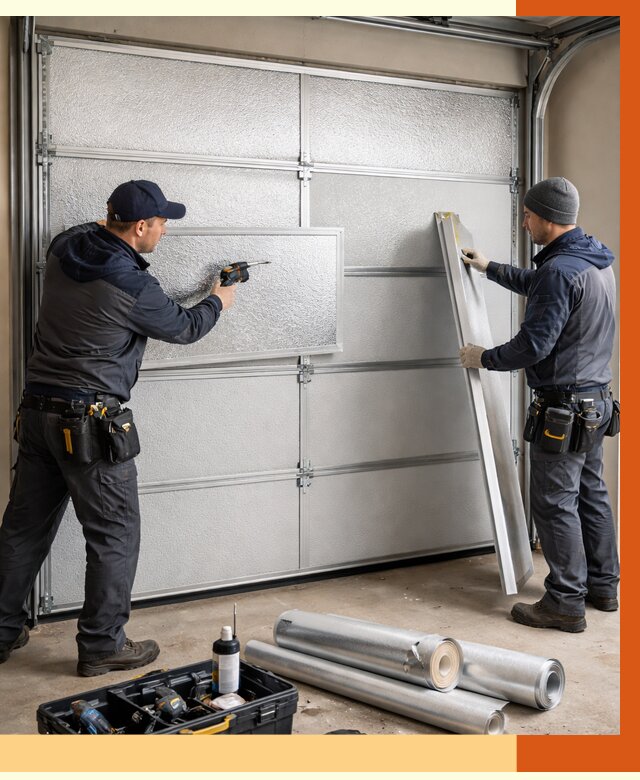 Утепление гаражных ворот в Солнечногорске от 8170 руб/м2 — надежно и быстро | ТепломастерСлн