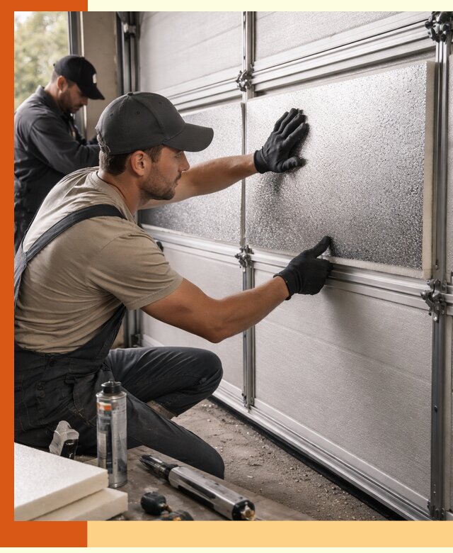 Утепление гаражных ворот в Солнечногорске качественно и надежно