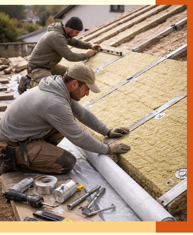 Утепление крыши снаружи в Солнечногорске под ключ от 1249 руб./м2 | ТепломастерСлн