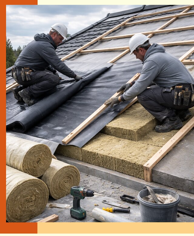 Утепление крыши снаружи в Солнечногорске: профессиональная теплоизоляция