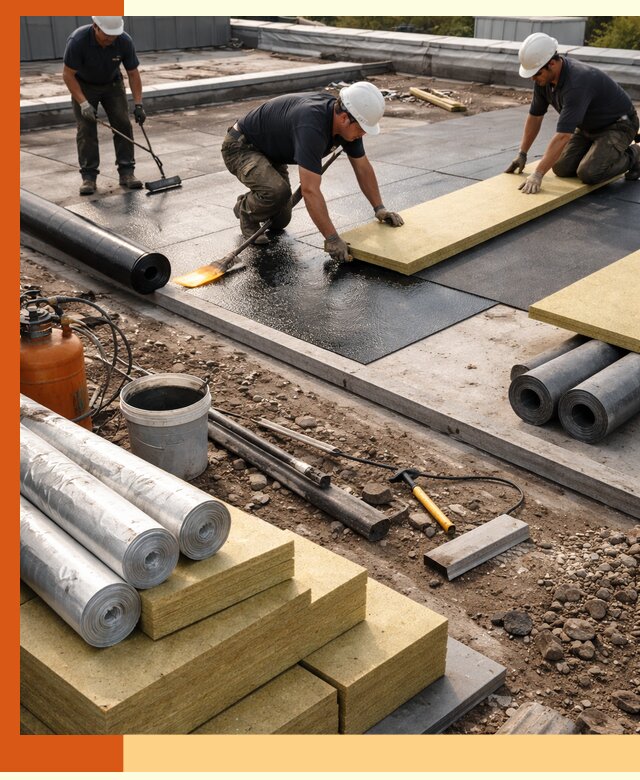 Утепление плоской крыши в Солнечногорске — надежная теплоизоляция и герметизация