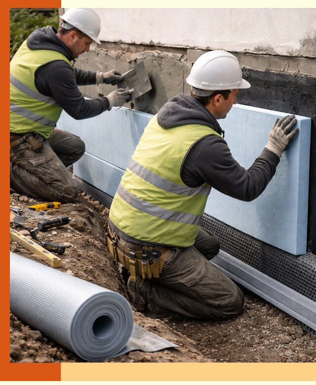 Утепление фундамента снаружи в Солнечногорске — профессиональная теплоизоляция