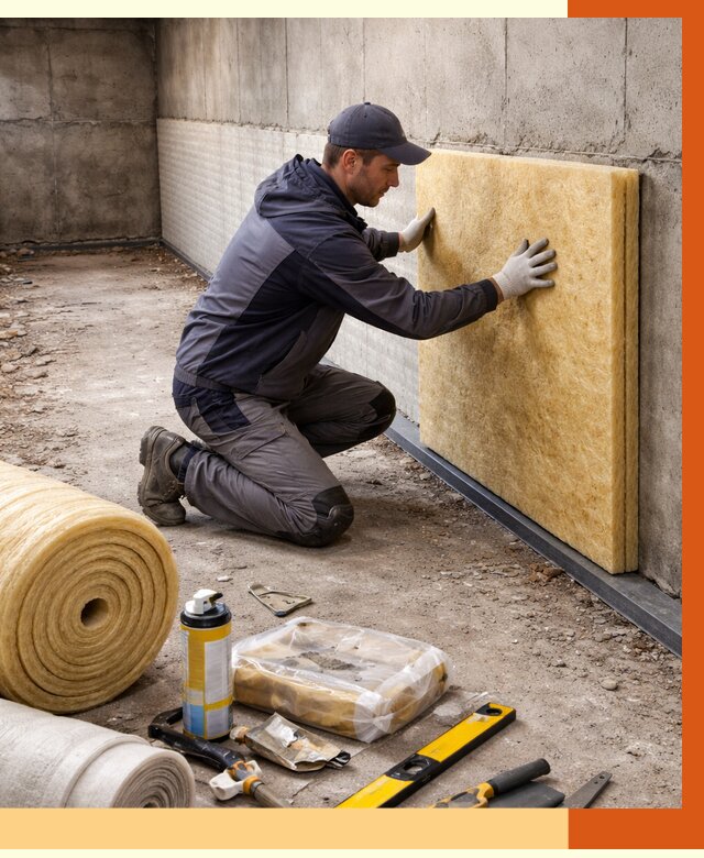 Утепление фундамента изнутри в Солнечногорске от 4371 руб./м2 — работы под ключ | ТепломастерСлн