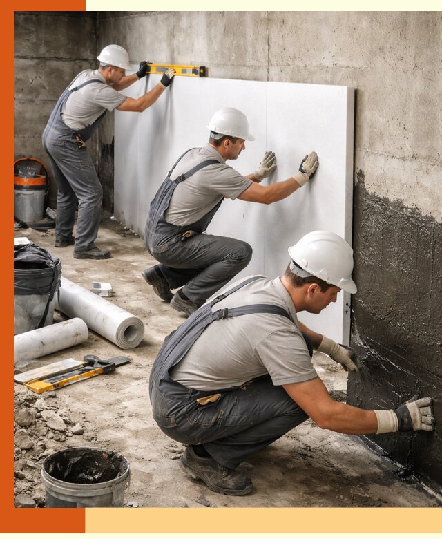 Утепление фундамента изнутри профессионально в Солнечногорске