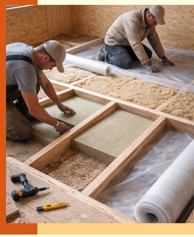 Профессиональное утепление деревянного пола в Солнечногорске