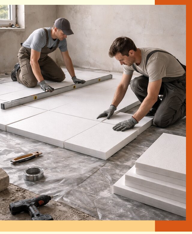 Утепление бетонного пола в Солнечногорске от 2602 руб/м2 — монтаж и цена | ТепломастерСлн