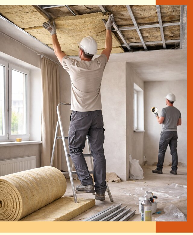 Утепление потолка в частном доме в Солнечногорске от 989 руб./м² — работы под ключ | ТепломастерСлн