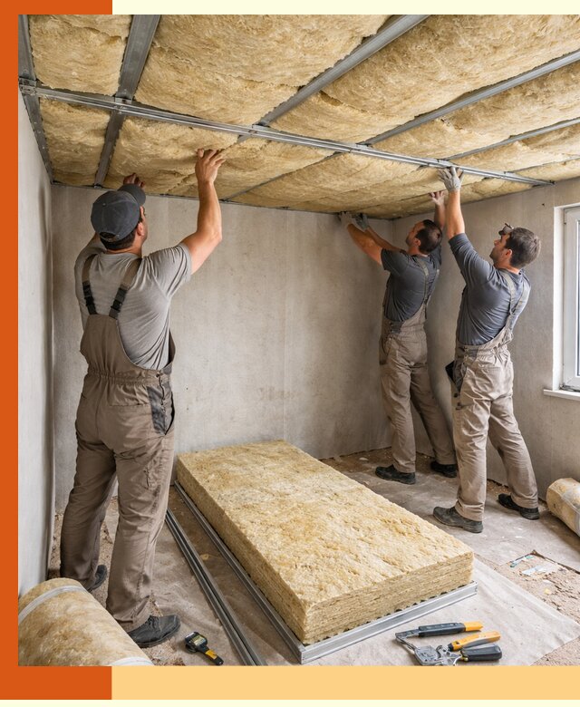 Утепление потолка в Солнечногорске — тепло и без сквозняков