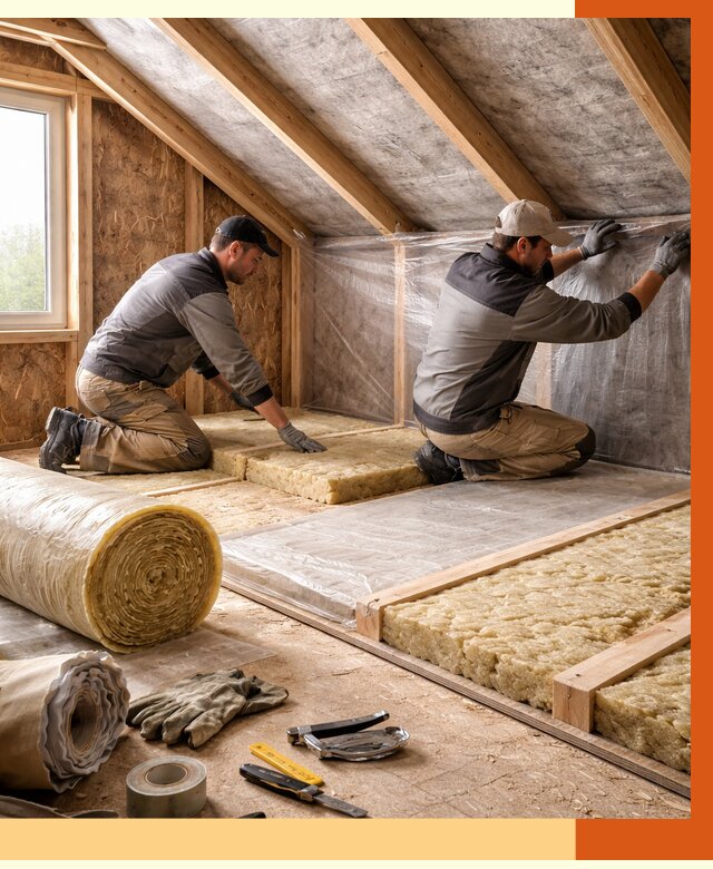 Утепление чердака в Солнечногорске от 7806 руб/м² — теплоизоляция и комплексное утепление под ключ | ТепломастерСлн