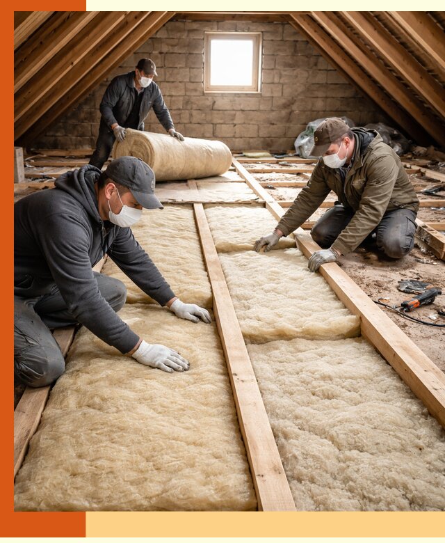 Утепление чердака в Солнечногорске — профессиональная теплоизоляция кровли