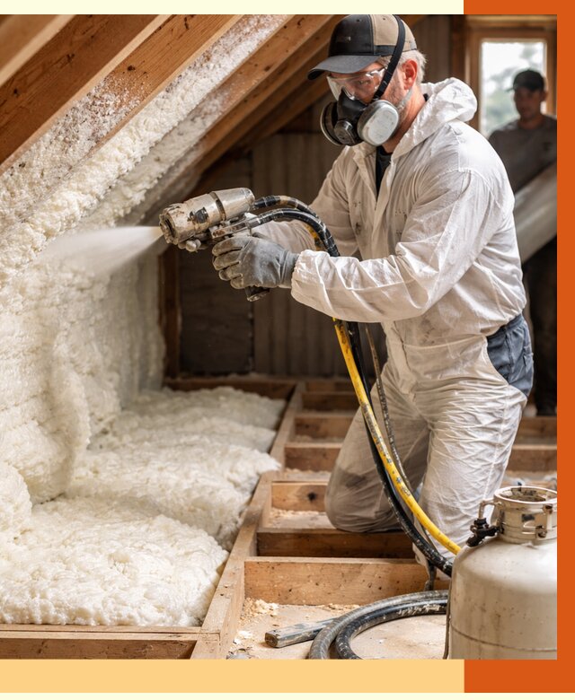 Утепление чердака ППУ в Солнечногорске от 8972 руб./м2 — услуга под ключ | ТепломастерСлн