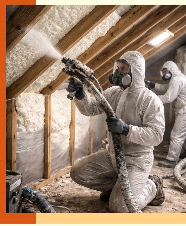 Утепление чердака пенополиуретаном (ППУ) в Солнечногорске