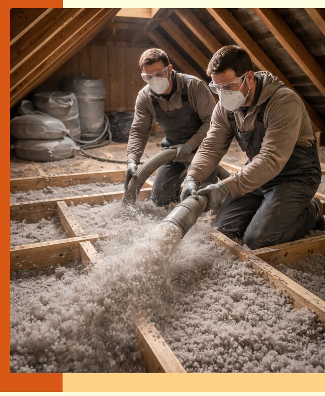 Утепление чердака эковатой в Солнечногорске — быстро и надёжно