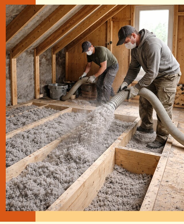 Утепление мансарды эковатой в Солнечногорске с гарантией качества