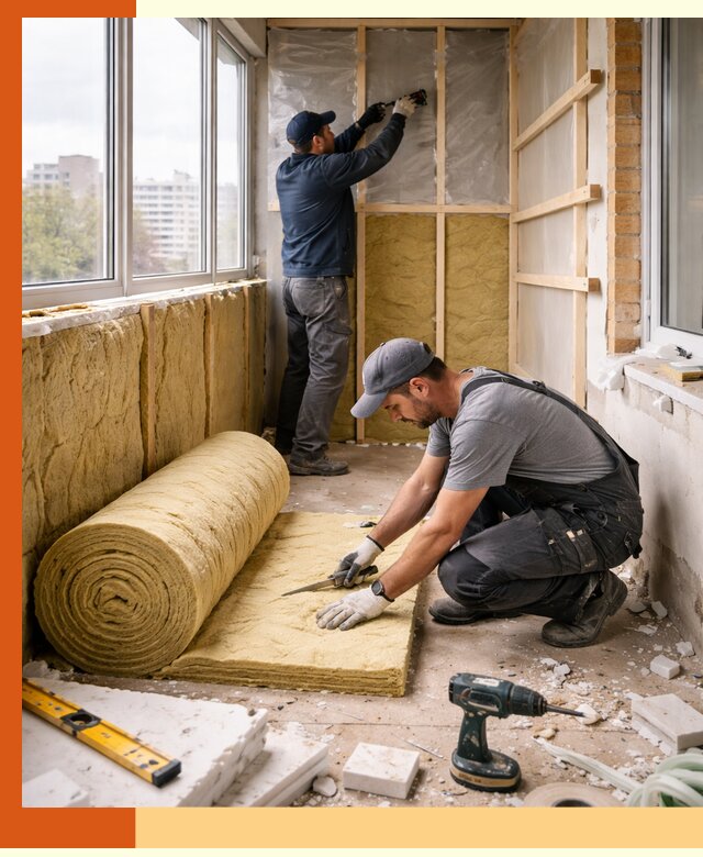 Утепление балкона под ключ в Солнечногорске качественно и быстро