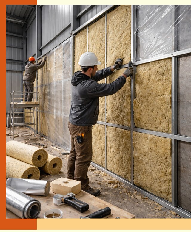 Утепление ангара в Солнечногорске — профессиональная теплоизоляция помещений