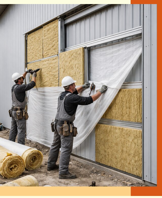 Утепление металлического склада в Солнечногорске от 4684 руб/м2 — комплексное утепление под ключ | ТепломастерСлн