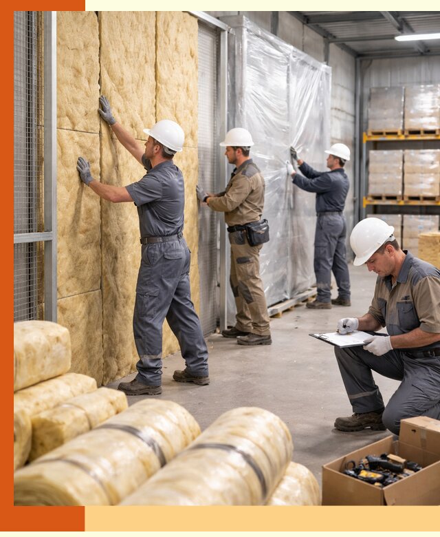 Утепление склада готовой продукции в Солнечногорске качественно и быстро