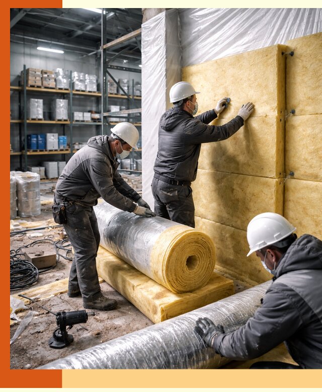 Утепление склада химсырья в Солнечногорске: безопасная и эффективная изоляция