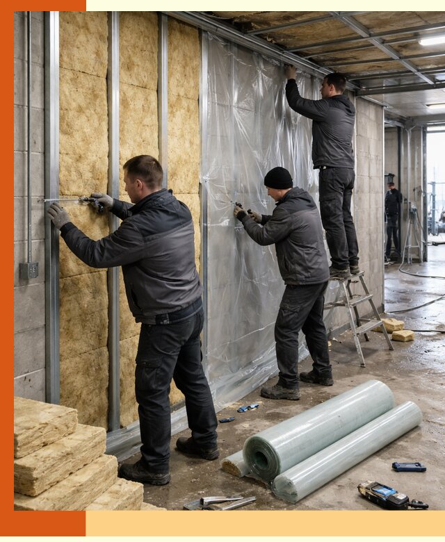 Профессиональное утепление автомойки в Солнечногорске для любого типа помещений