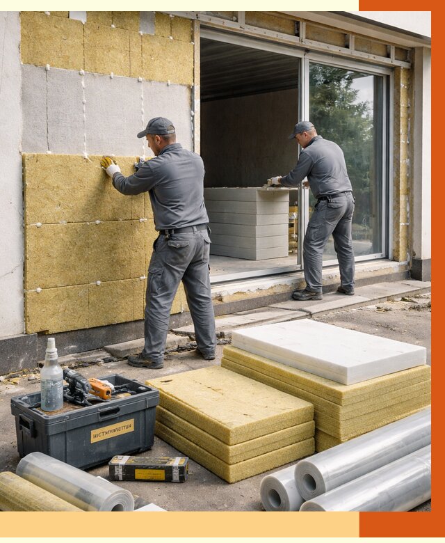 Утепление торгового павильона в Солнечногорске от 15092 руб./м² под ключ | ТепломастерСлн