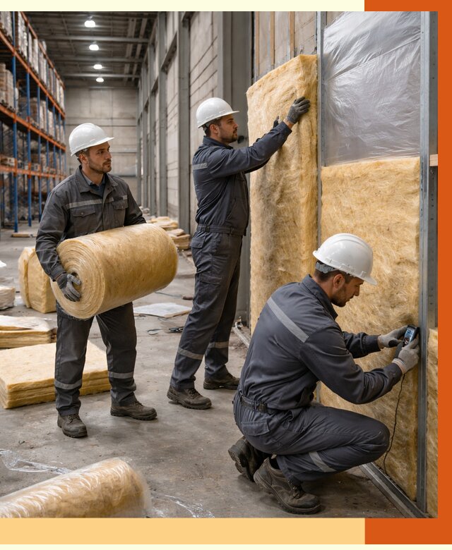 Утепление логистического центра в Солнечногорске от 4684 руб/м² под ключ | ТепломастерСлн