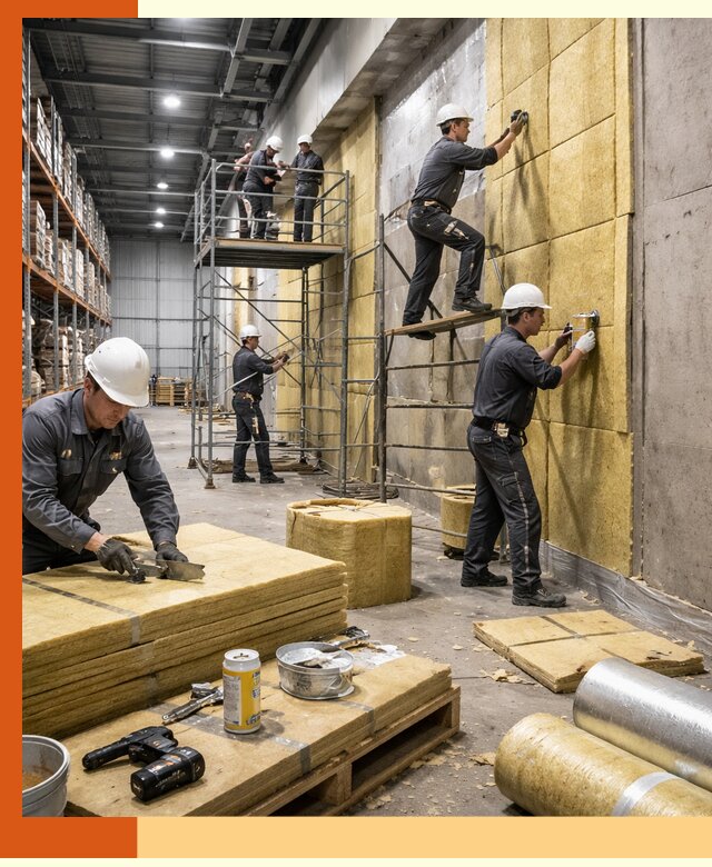 Утепление логистического центра в Солнечногорске качественно и экономично