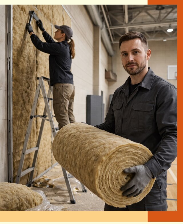 Утепление спортзала в Солнечногорске от 7806 руб/м2 — комплексное утепление под ключ | ТепломастерСлн