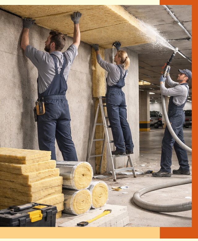 Утепление паркинга в Солнечногорске от 7077 руб./м2 — работы под ключ | ТепломастерСлн