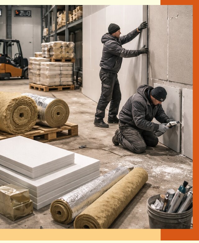 Утепление холодного склада в Солнечногорске от 8847 руб/м2 — комплексное под ключ | ТепломастерСлн