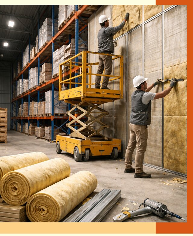 Утепление торгового склада в Солнечногорске от 3331 руб/м2 — комплексно и под ключ | ТепломастерСлн