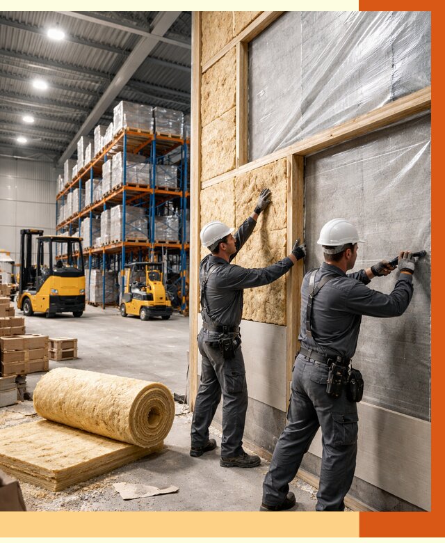 Утепление склада с техникой в Солнечногорске от 4371 руб./м2 — комплексно под ключ | ТепломастерСлн