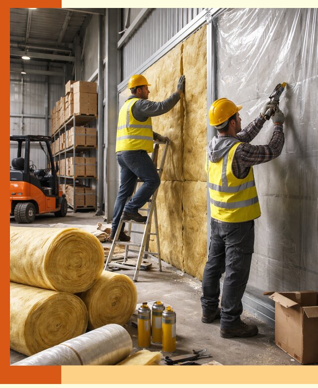 Утепление склада с техникой в Солнечногорске под ключ