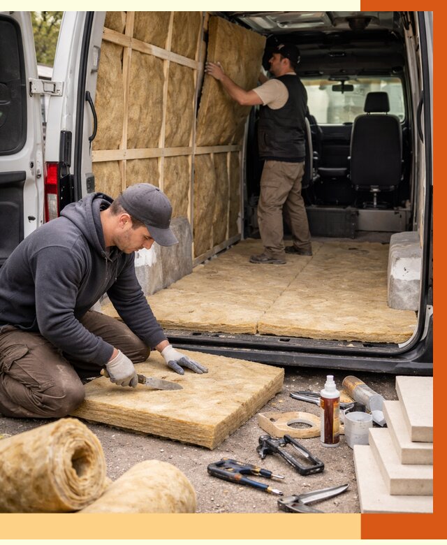 Утепление кемпера в Солнечногорске под ключ от 12490 руб. — профессионально | ТепломастерСлн