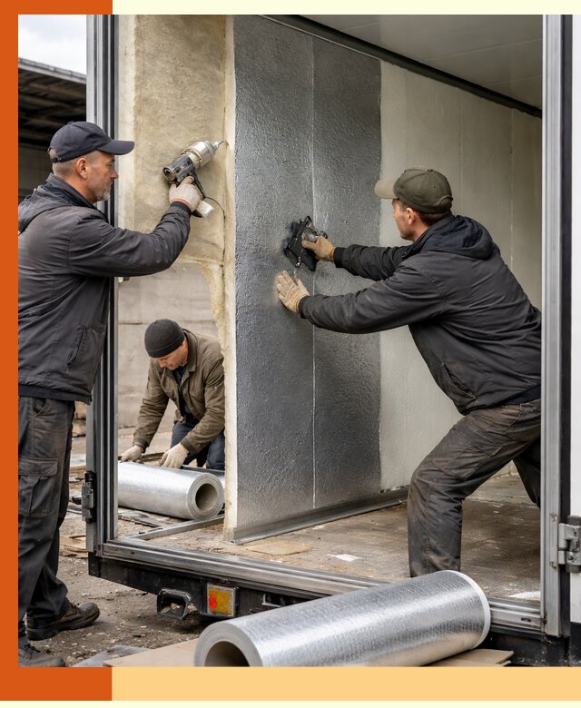 Утепление холодильного кузова в Солнечногорске — монтаж и теплоизоляция