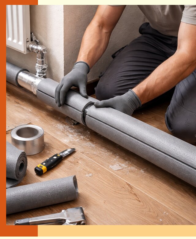 Утепление труб отопления в Солнечногорске: теплоизоляция и защита сети